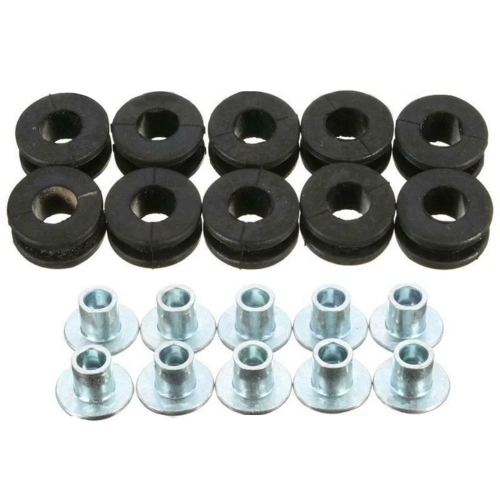 

10PCS/kit Rubber gasket Motorcycle For Honda/Suzuki/Kawasaki/Fairing Black Accessories