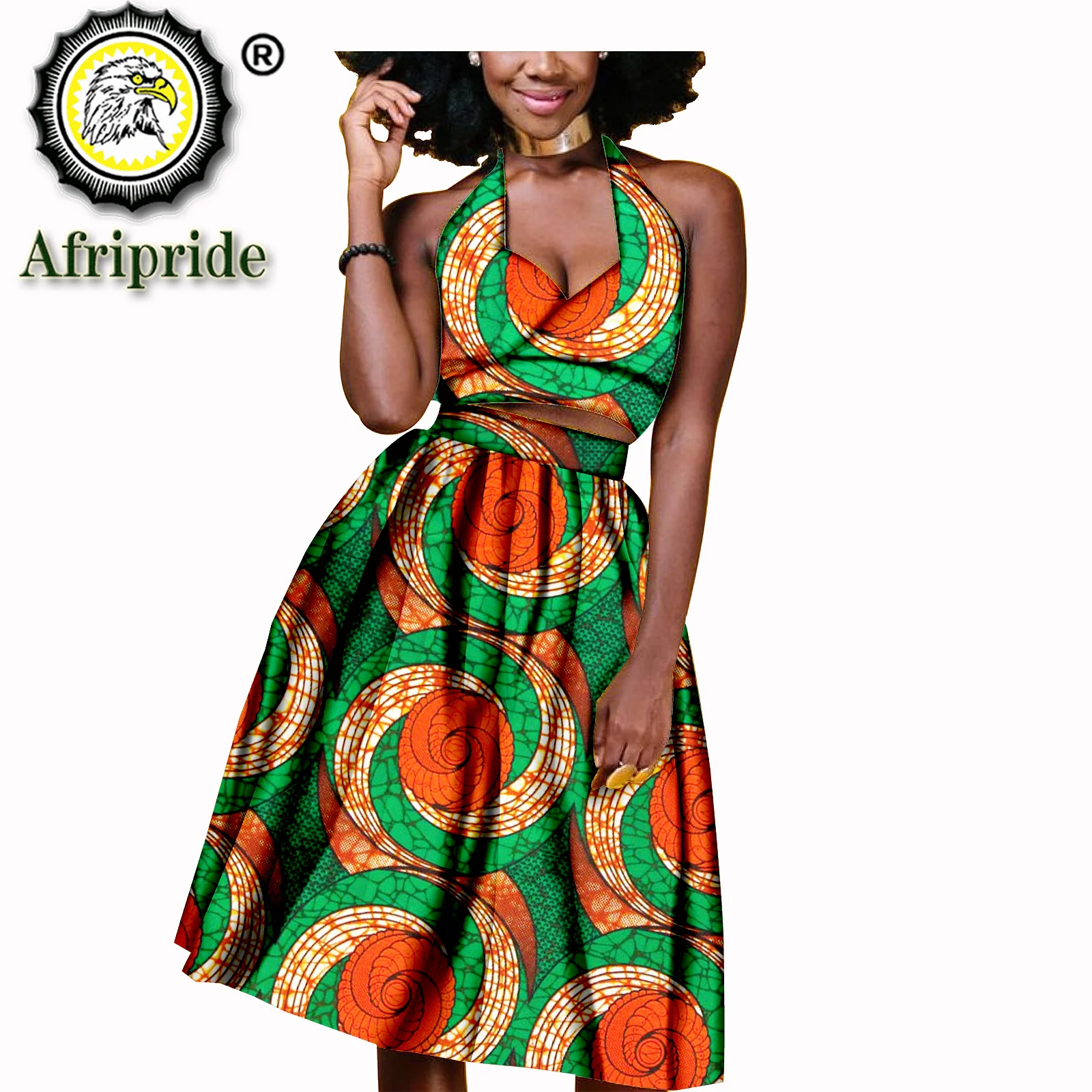 2019 африканские костюмы для женщин AFRIPRIDE индивидуальное изготовление без рукавов