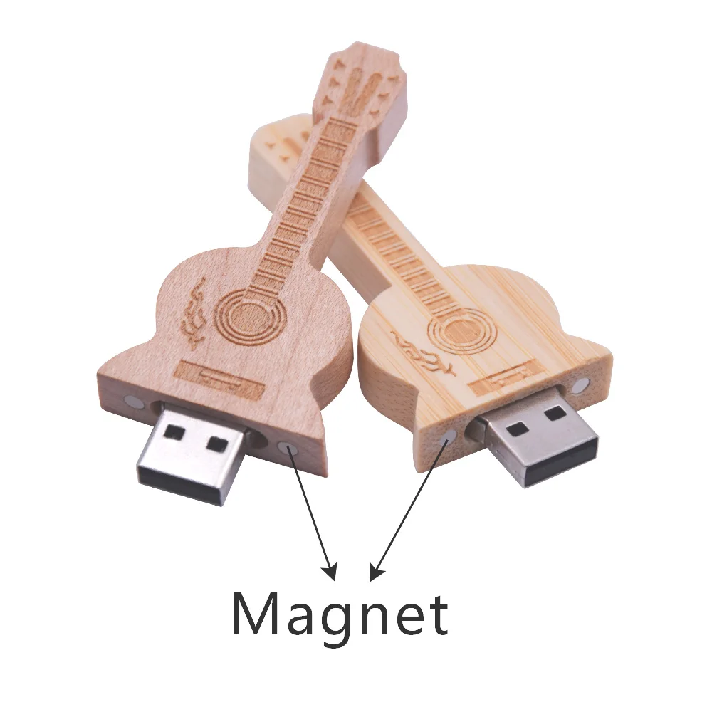 Деревянная гитара Usb флэш накопитель 2 0 Флешка бамбуковая Ручка карта памяти 4 ГБ 8