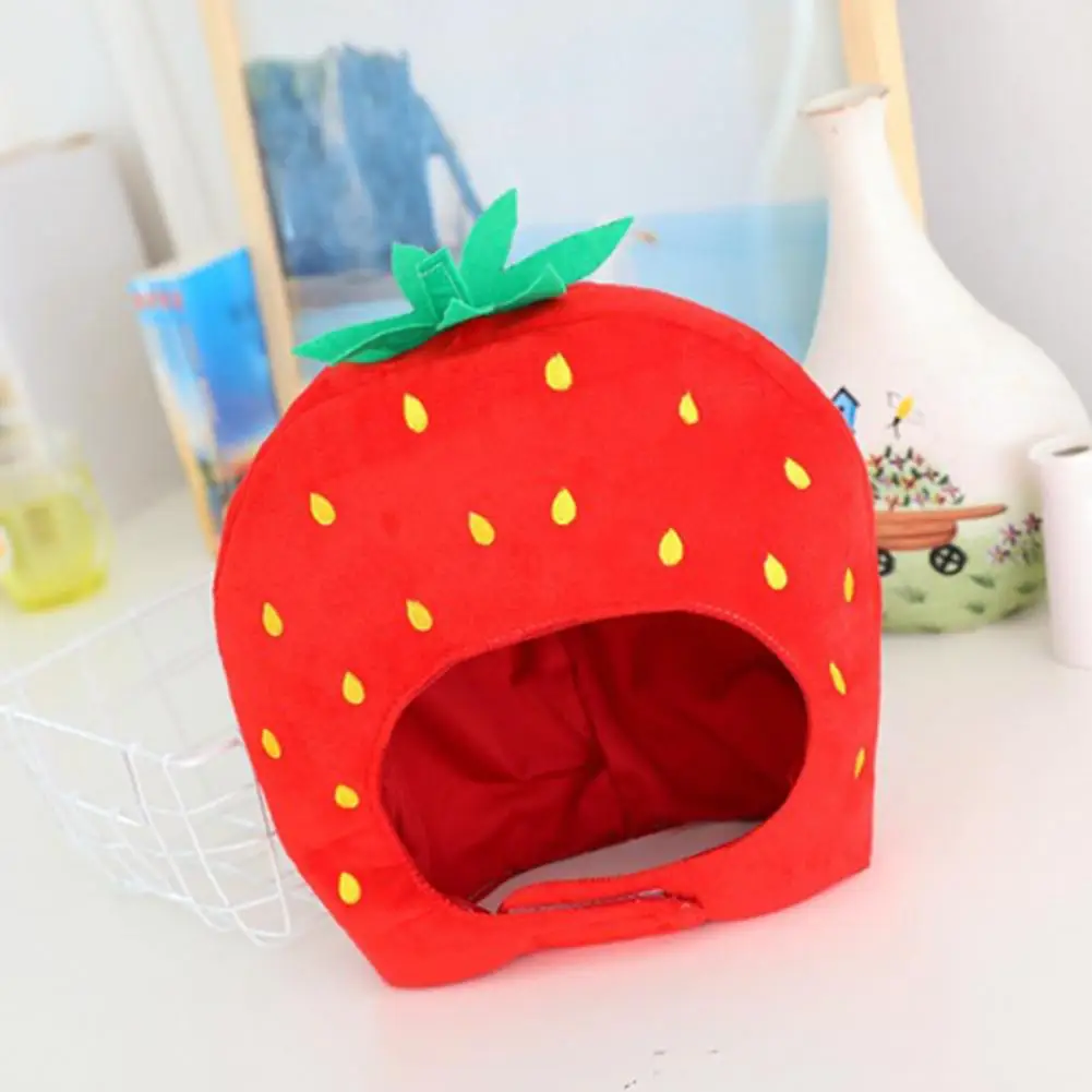 Фрукты Клубника Shaped подшлемник забавная шапка шляпа на Хеллоуин плюшевые
