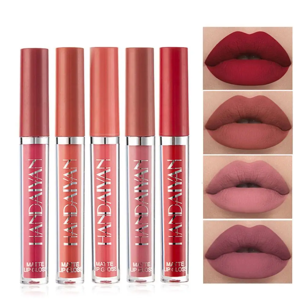 Матовая водостойкая стойкая увлажняющая жидкая губная помада для губ не липкая