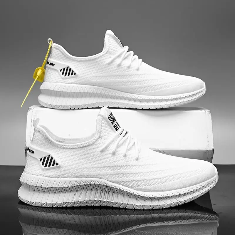 

Designed 2021 Men Casual Shoes Breathable Mesh Sneakers Comfortable Walking Footwear Male Running Sport Shoes WIENJEE Summer New