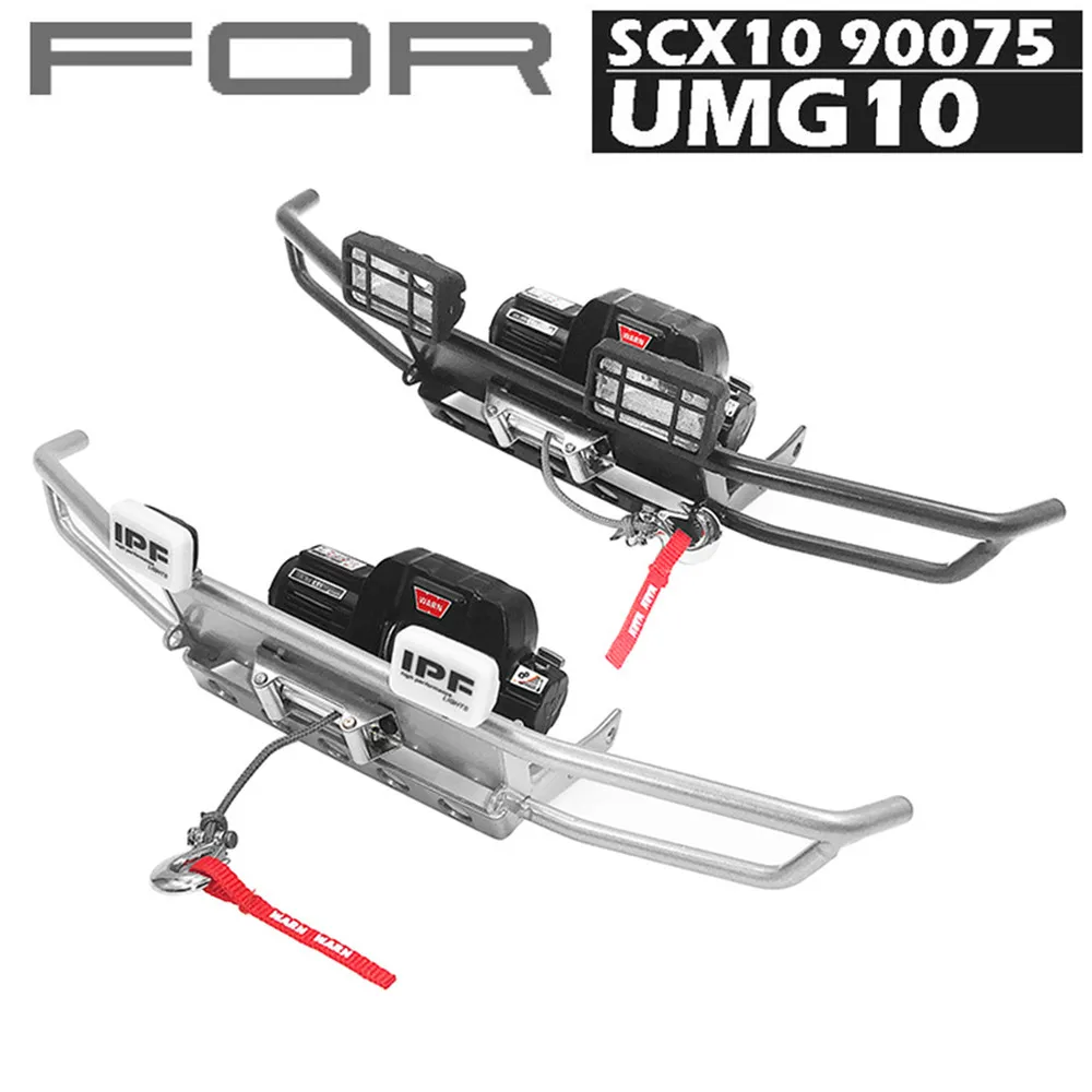 

Grid IPF Spotlight Front Bumper for 1/10 AXIAL SCX10 90075 UMG10 Unimog RC Car Parts Accessories