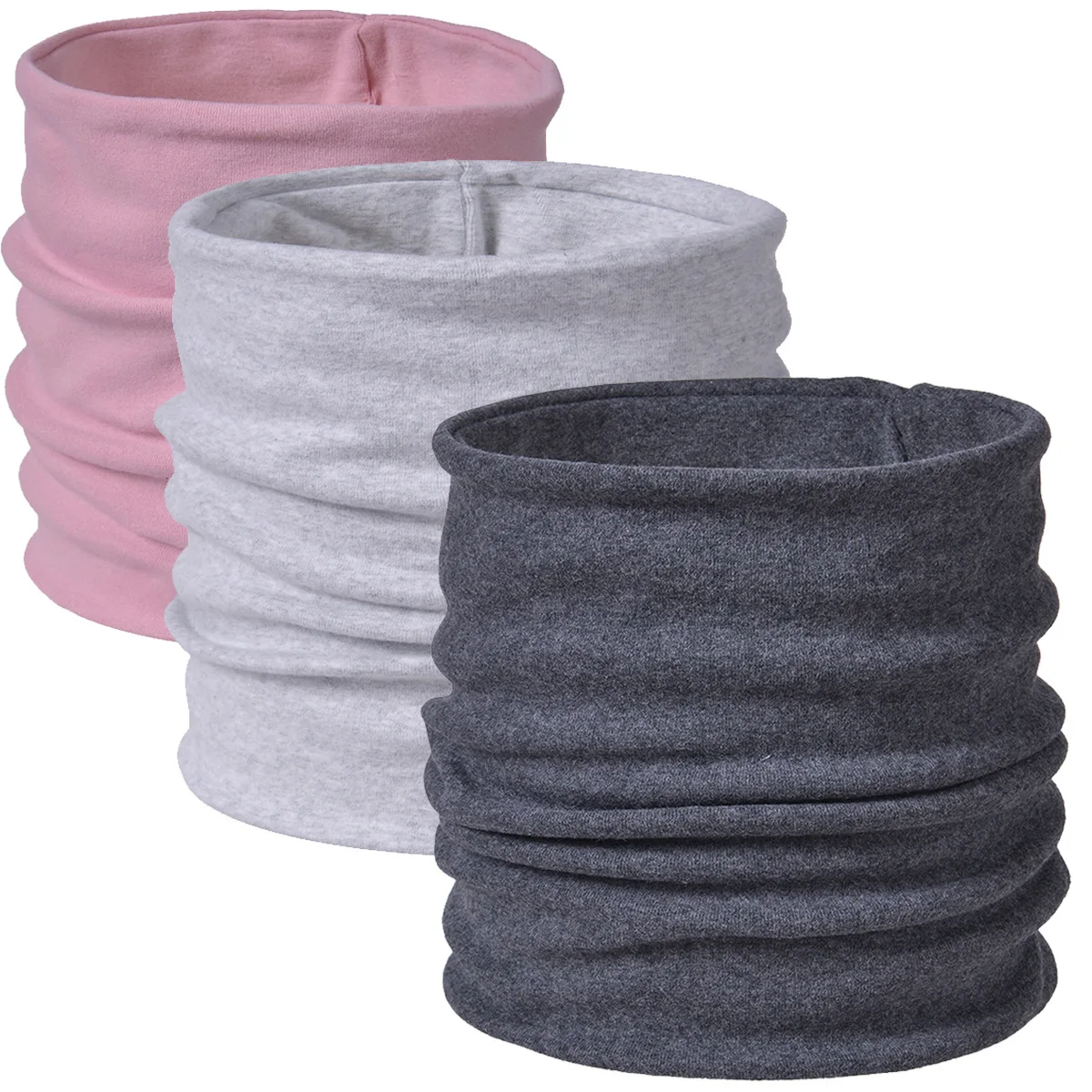 

Однотонный хлопковый шарф-труба, зимний шарф-хомут с двойным дизайном, бандана-бабочка, открытый ветрозащитный шарф для велоспорта, лыжного...