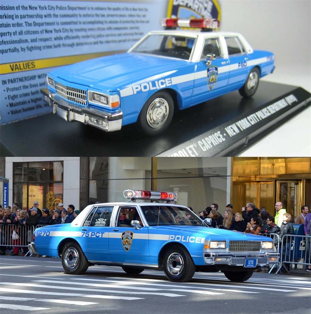 

Greenlight 1:43 CHEVROLET CAPRICE полиция Нью-Йорка 1990 Коллекционная версия металлическая литая модель игрушка подарок
