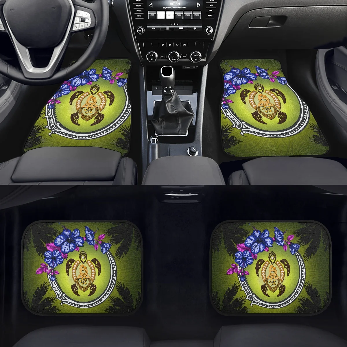 

Стильные коврики и коврики PinUp с принтом в виде черепахи Тунги, Полинезия, ангел, коврики для автомобилей, Нескользящие автомобильные коврик...