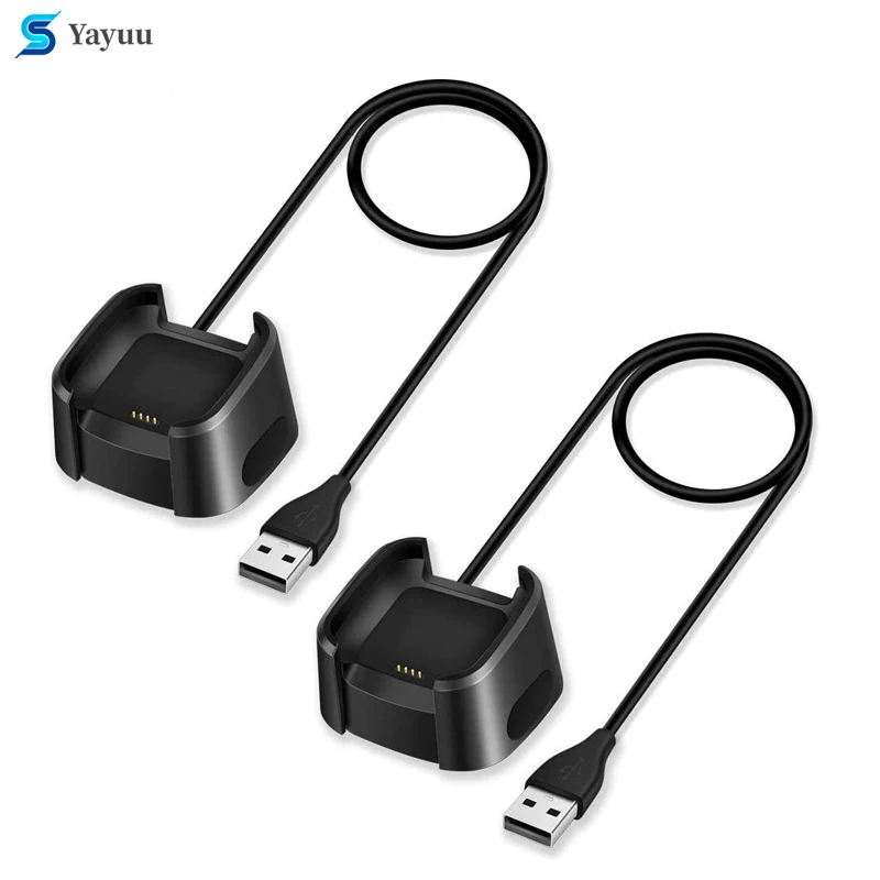 

Запасное зарядное устройство YAYUU для Fitbit Versa, безопасное зарядное устройство с USB-кабелем для умных часов Fitbit Versa, док-адаптер, зарядное устро...