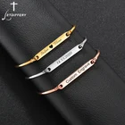 Letdiffery при индивидуальном заказе Браслеты девушка гравировкой имени даты манжета для Для женщин вечерние подарок на день рождения на годовщину