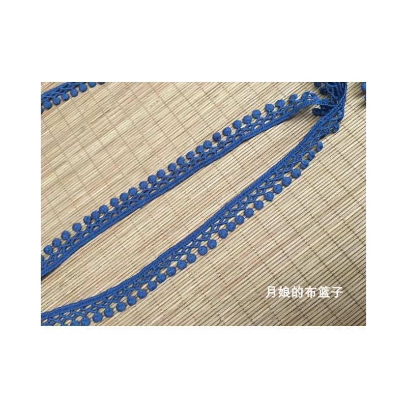 Тибетская синяя Водорастворимая маленькая Цветочная хлопковая вышивка вышитая