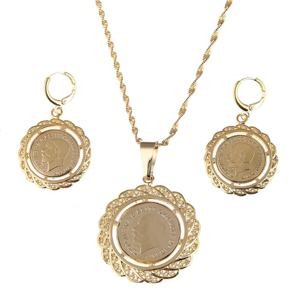 Комплект ювелирных изделий в стиле эфиопской конфетти ожерелье серьги с