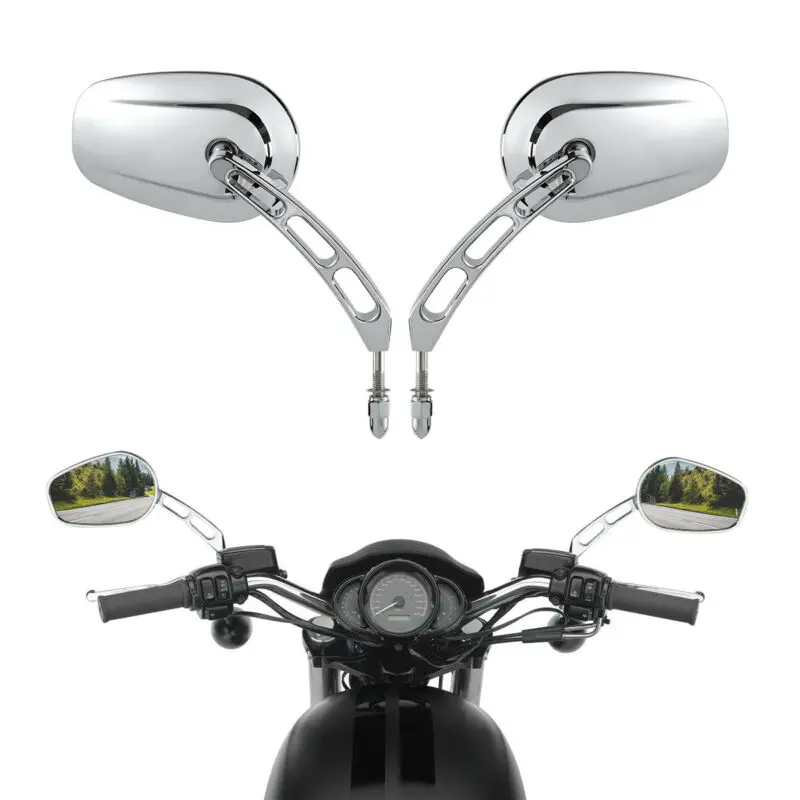 

Motorcycle Mirror For Harley Street Glide Electra Glide Fat Boy Softail Forty Eight with 8/10mm threaded
