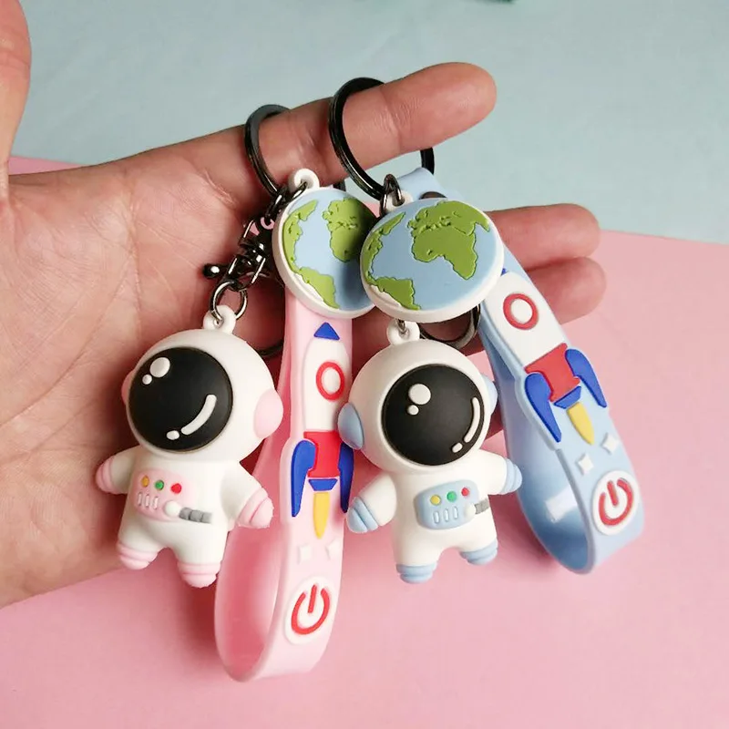 

Creative cartoon Keychains Astronaut Key Chain Doll Schoolbag Pendant Car Key Chain Ring Pendant Small Gift