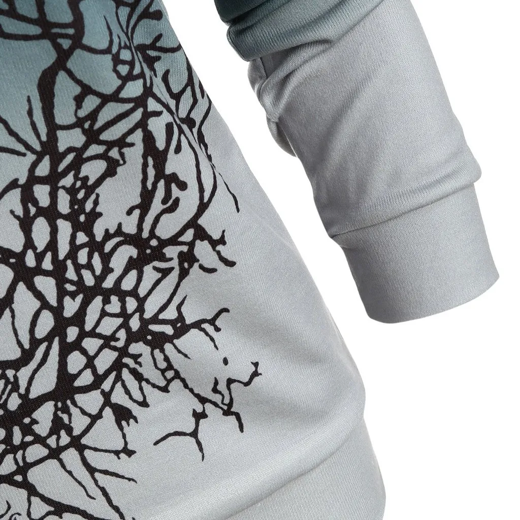 Женские длинные толстовки повседневные панк готика хип хоп OL размера плюс