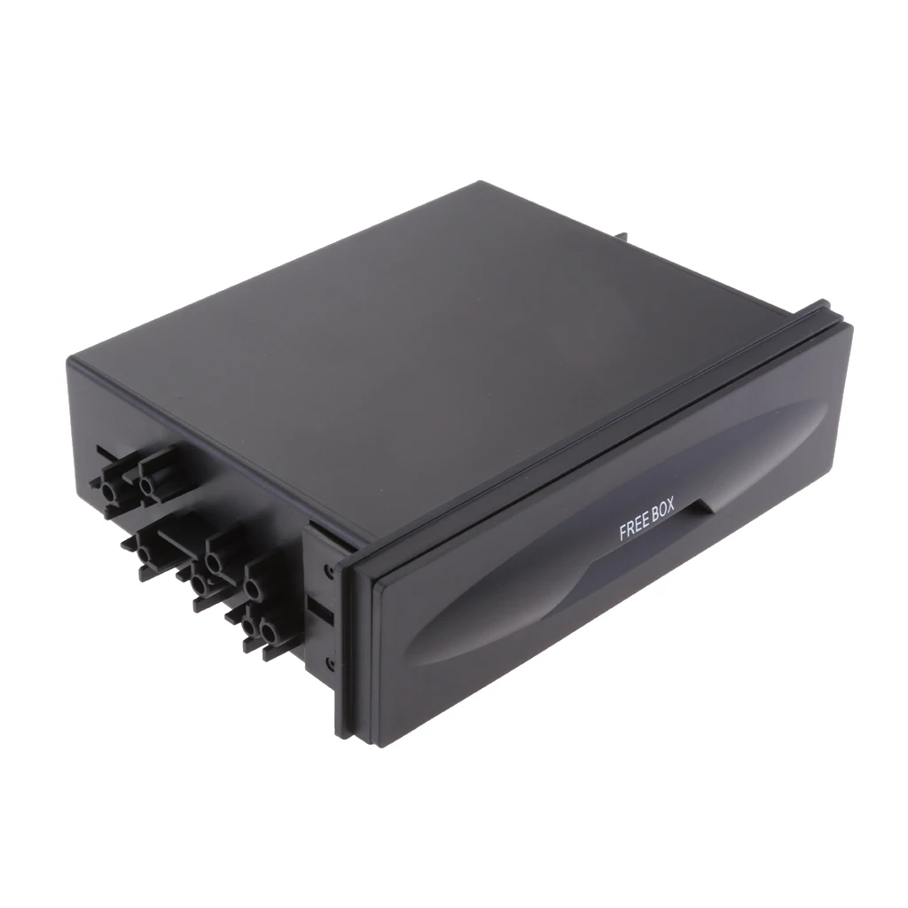 

Car Universal Single Din Dash Radio Installation Pocket Refit Storage Drawer