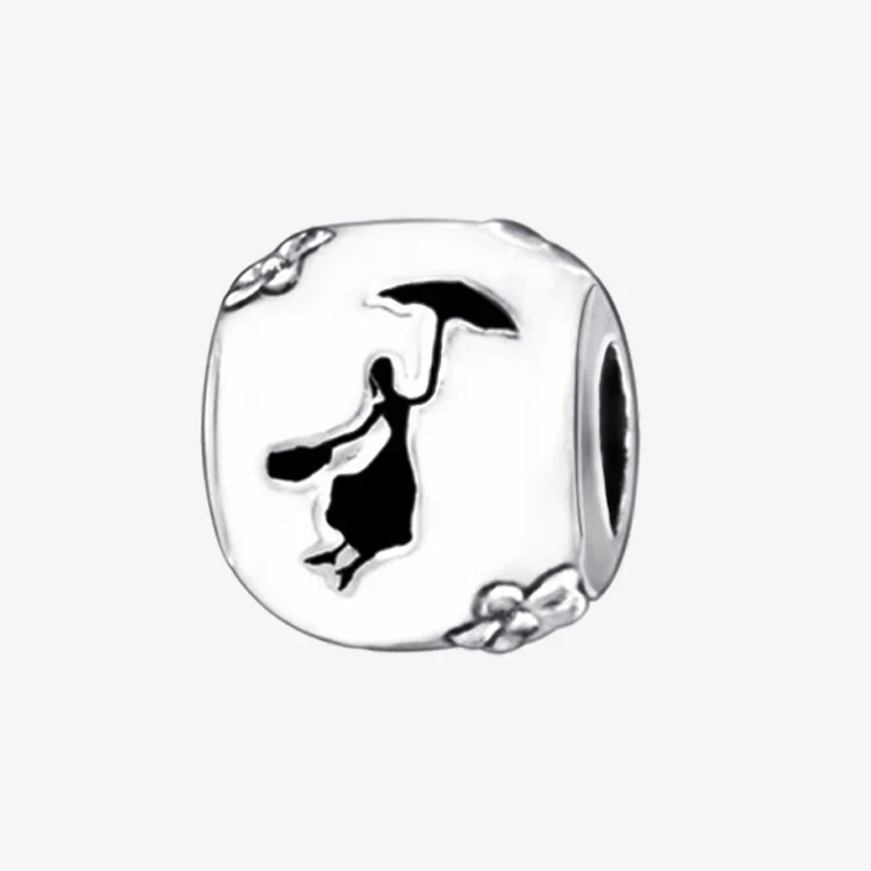 

Authentic 925 Sterling Silver Fish Girl Rain Song Charm Beads fit Original pandora Bracelets Women DIY Jewelry