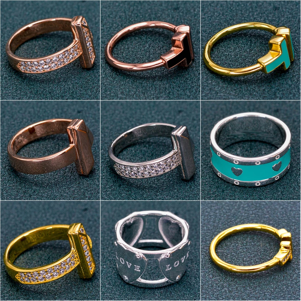 

Оригинальное пружинное кольцо Bv Charm из титановой стали, классический логотип, мужские и женские ювелирные изделия для помолвки вечерние под...