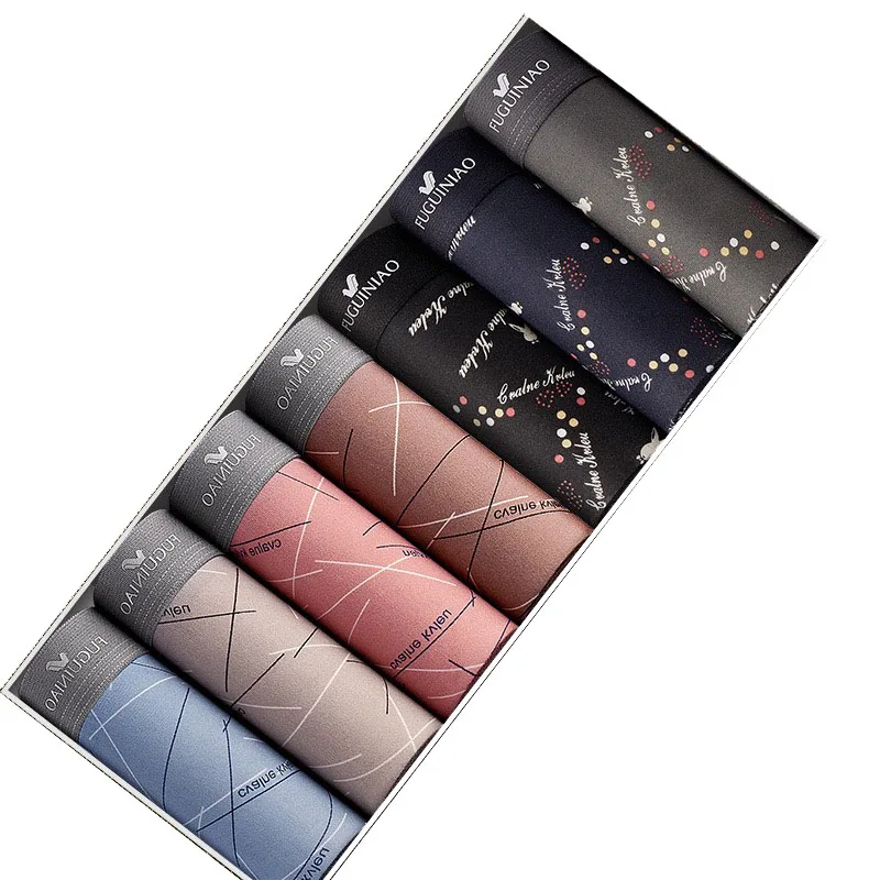 4pcs/ot 2020 Mae Boxer Panties Printed Men's Underwear Boxers Breathabe Man BoxerShorts Brand Comfortabe Sexy Underpants