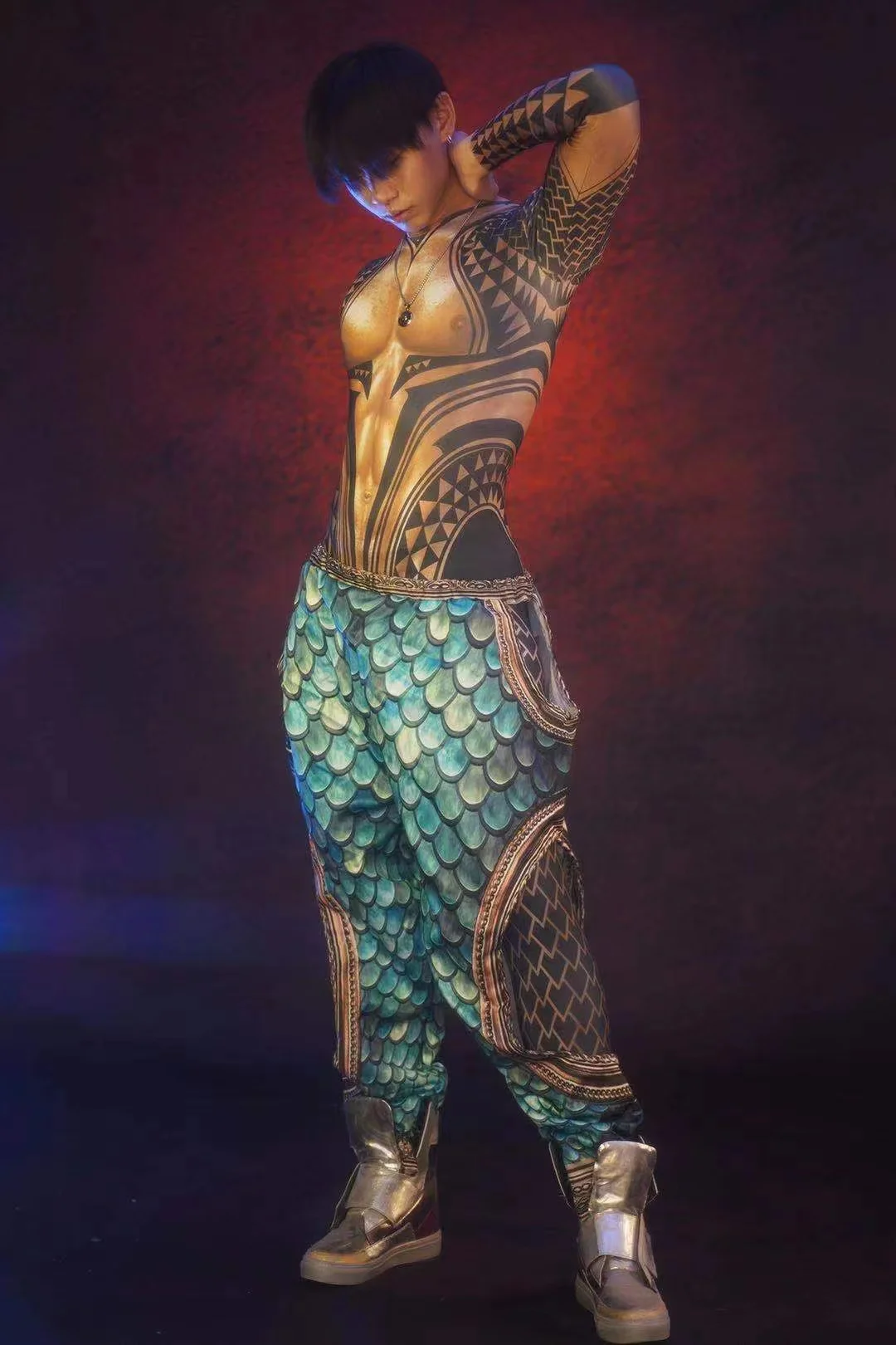 DJ музыкальный мужской боди певица танцор командная одежда сексуальные мужские