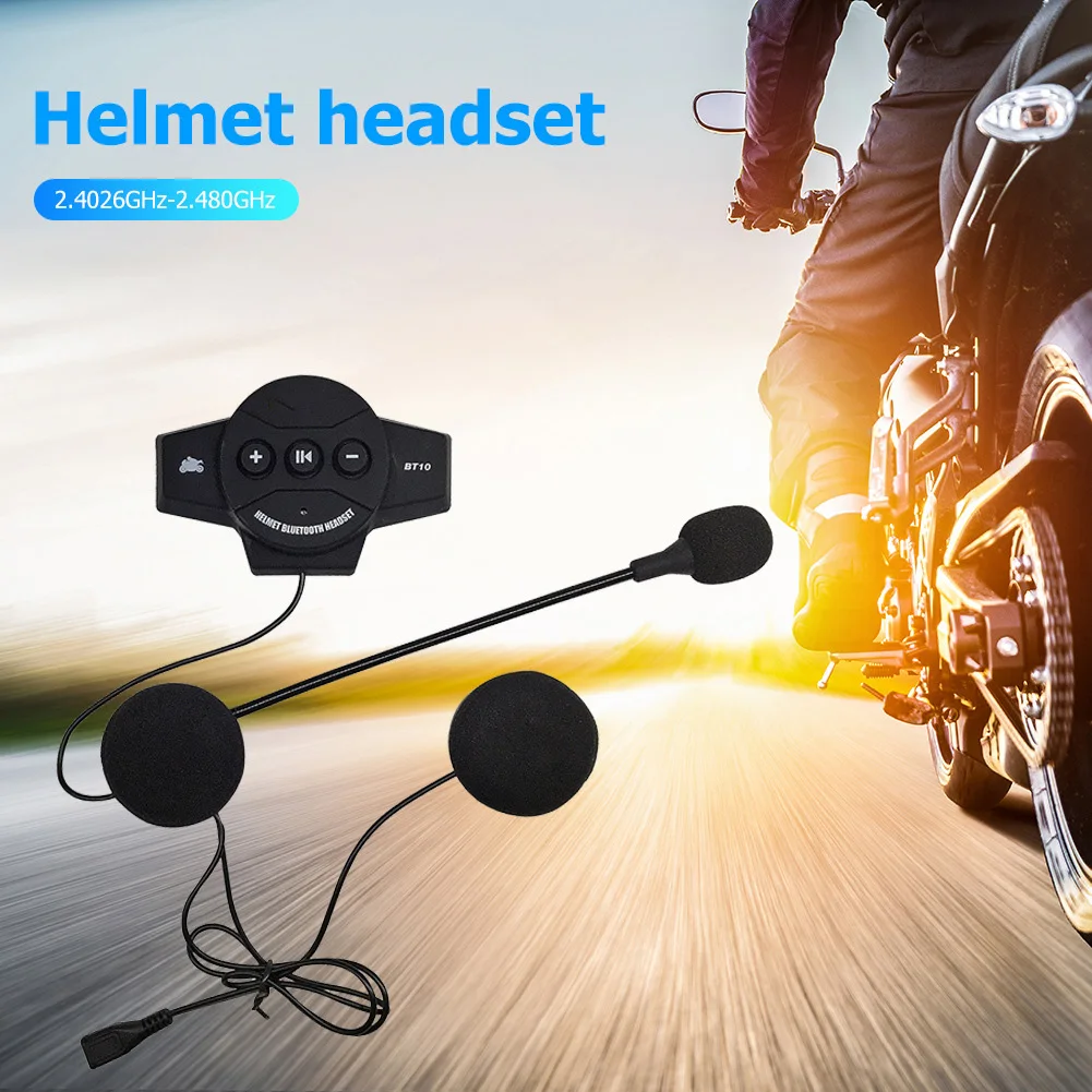 

Anti-interference Bluetooth Motorcycle Helmet Headset, Wireless Headphone Speaker,Hands-Free Intercom Motorbike Headphone