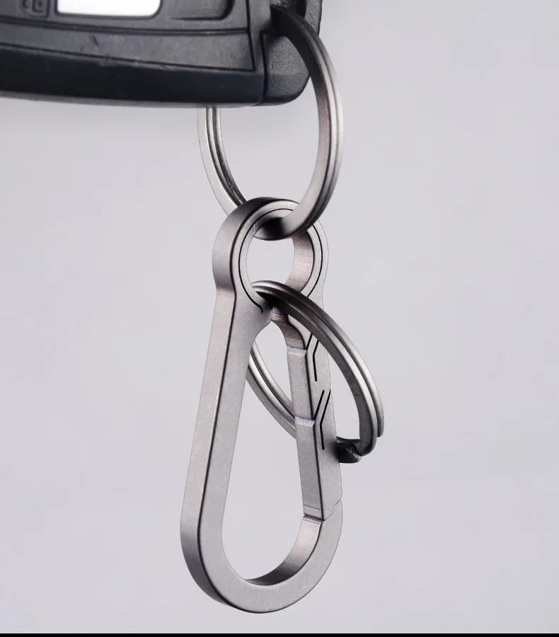Титановый карабин зажим для ключей кольцо повседневного использования петля с