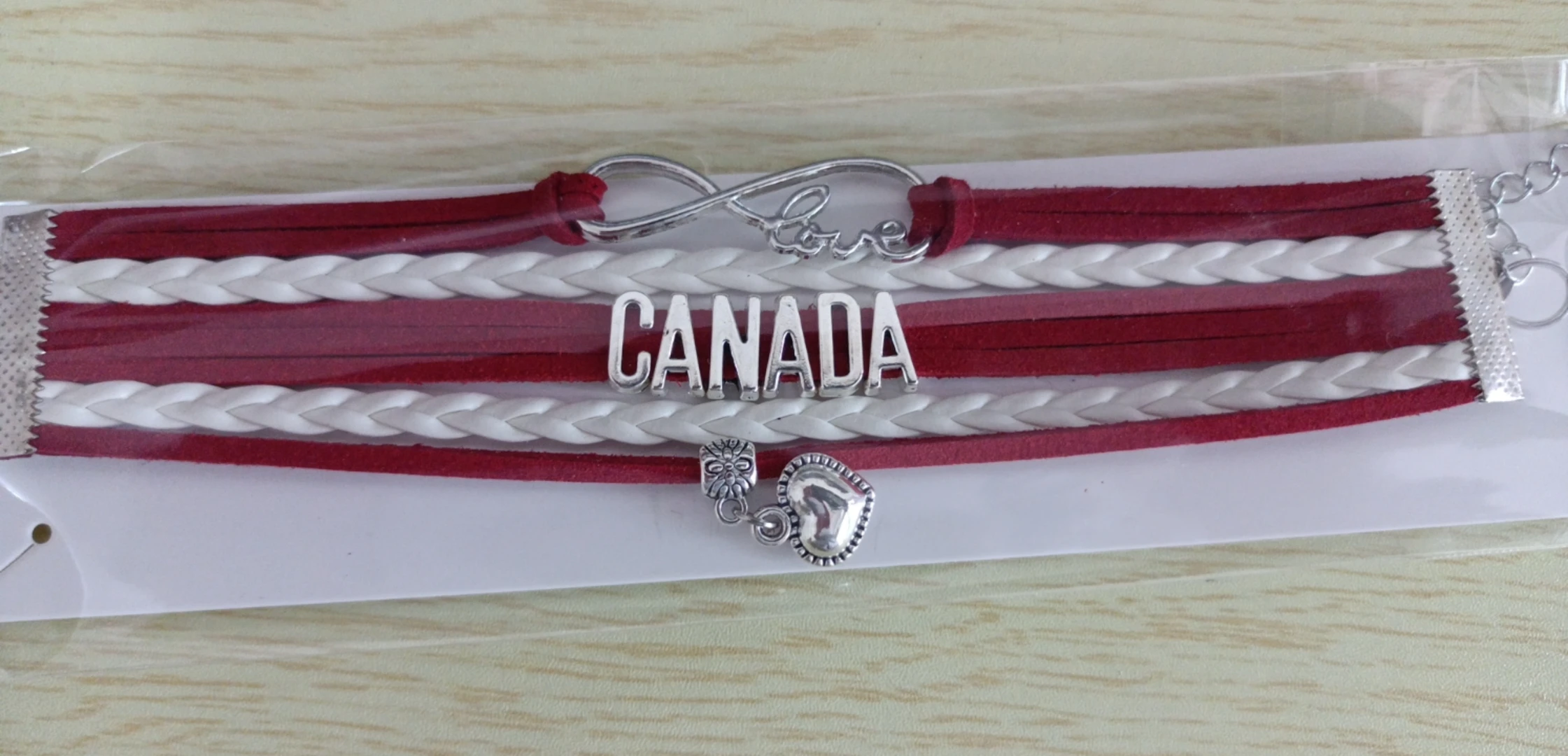 Бесконечный канадский браслет Очаровательные кожаные браслеты из Канады модные