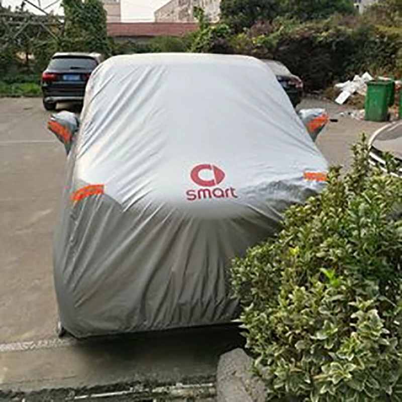 Автомобильный Стайлинг, водонепроницаемые полные Чехлы для автомобиля, одежда, наружный солнцезащитный козырек, пылезащитный снег для Smart Fortwo Forfour 451 453, аксессуары