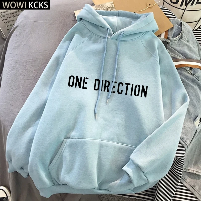 

Winter New One Direction Letter Graphic Harry Styles Print Hoodie Aesthetic Pullover Sweat Clothes Long Sleeve Streetwear Women