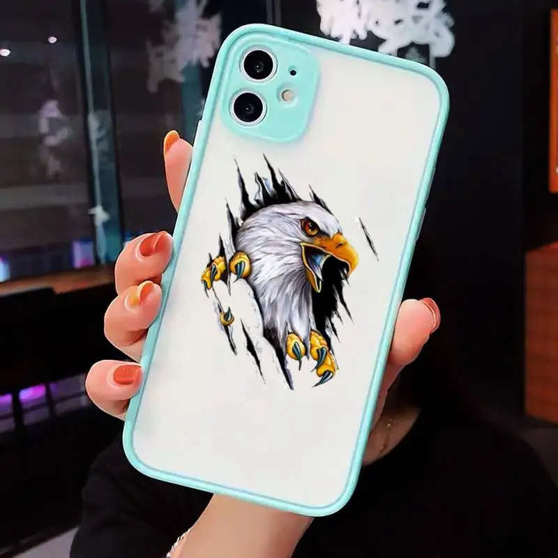 

Art design wolf woman animal Phone Case Matte Transparent for iPhone 7 8 11 12 s mini pro X XS XR MAX Plus cover funda