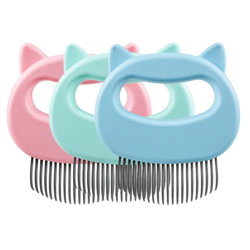 

Pet Massage Brush Shell Shaped Handle Pet Grooming Massage Tool To Remove Loose Hairs Only For Cats