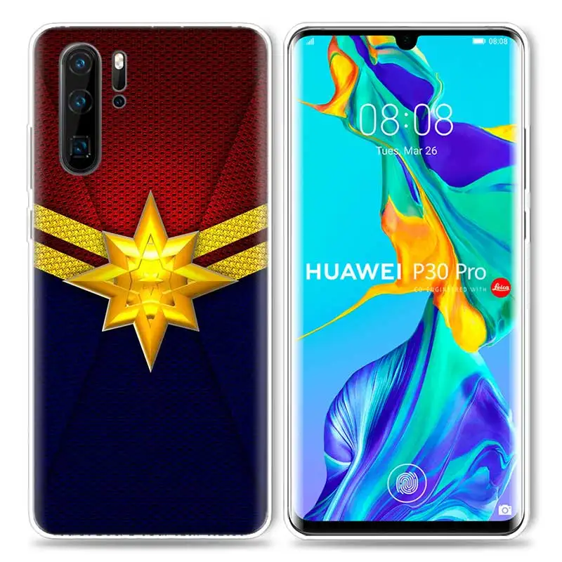 S04 Марвел Капитан чехол для huawei P20 P30 P Smart Z Plus P10 P9 P8 mate 30 10 20 Lite Pro силиконовый чехол для телефона - Цвет: S04