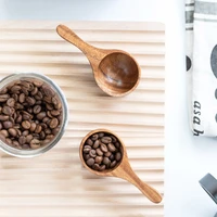 wooden measuring coffee spoon scoop bean powder milk tea quantitative wooden coffee spoon for gift