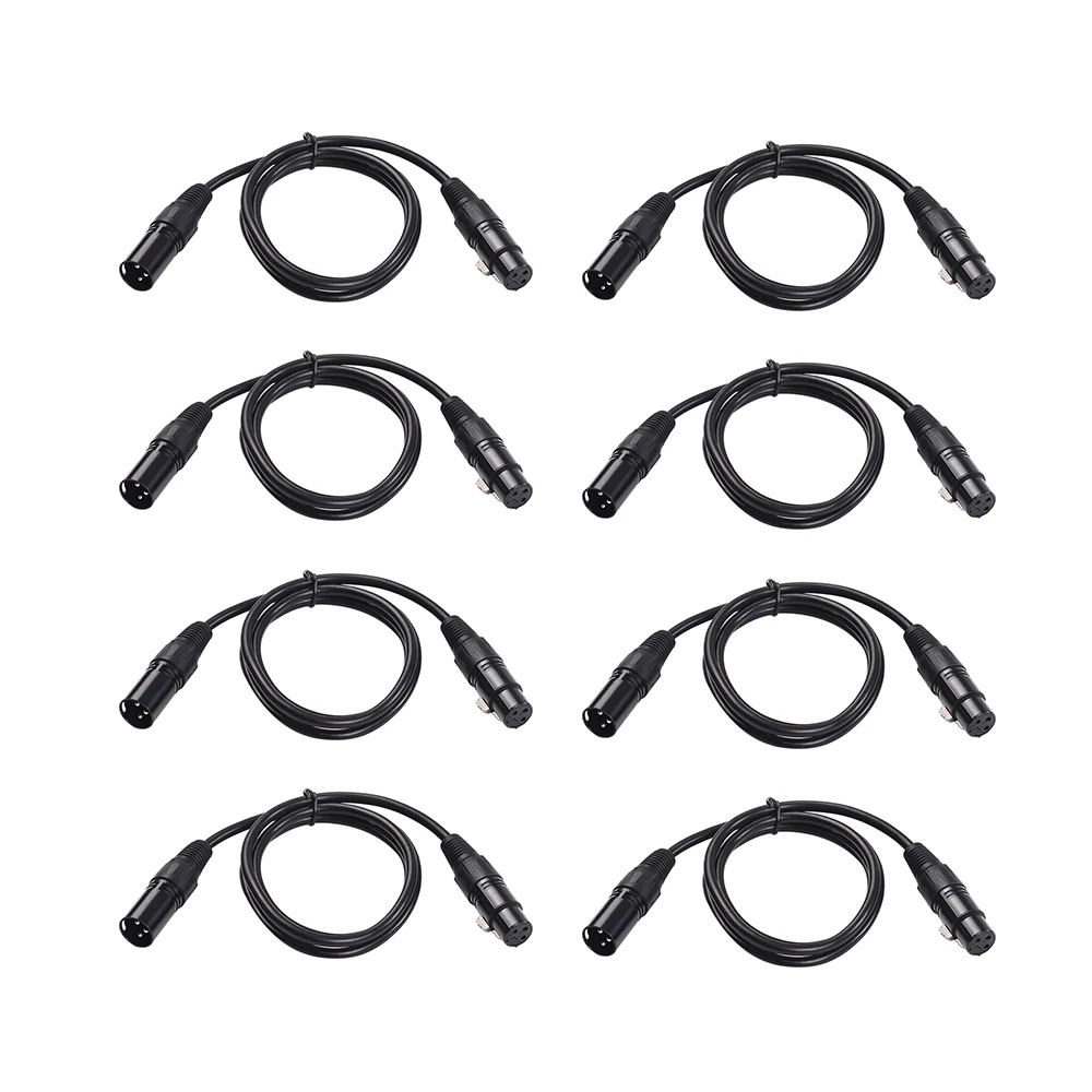 8 шт 3 футов/1 м DMX сценический светильник кабель провода с контактный сигнала