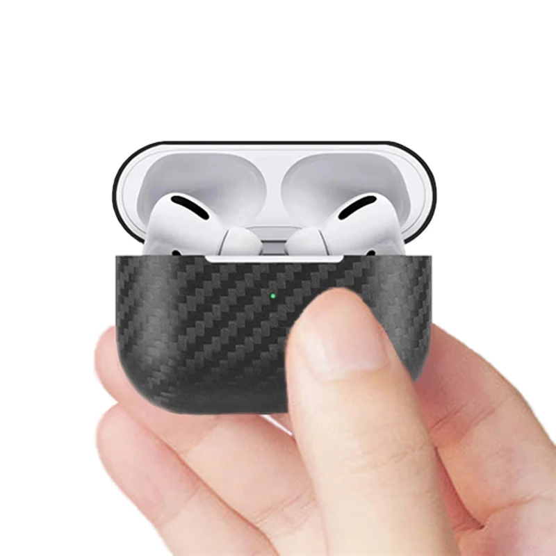 Настоящее углеродное волокно тонкий 0,6 мм Thiness Fit защитный чехол для Apple AirPod Pro