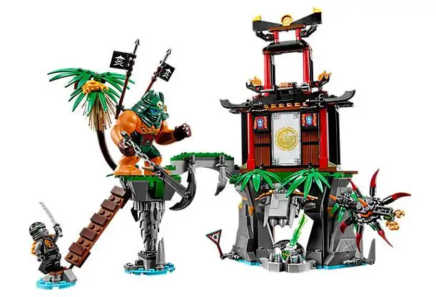 Конструктор Bela 10461 Ninjago тигровая вдова остров шинцзцу Ния/Коул/сенсей Ву