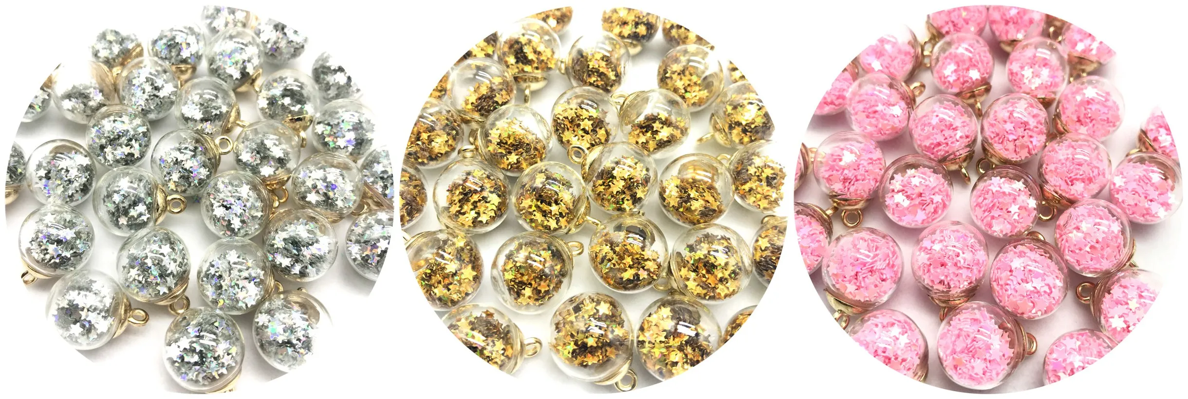 5/10 шт. 16 мм красочный прозрачный стеклянный шар фотофурнитура для изготовления