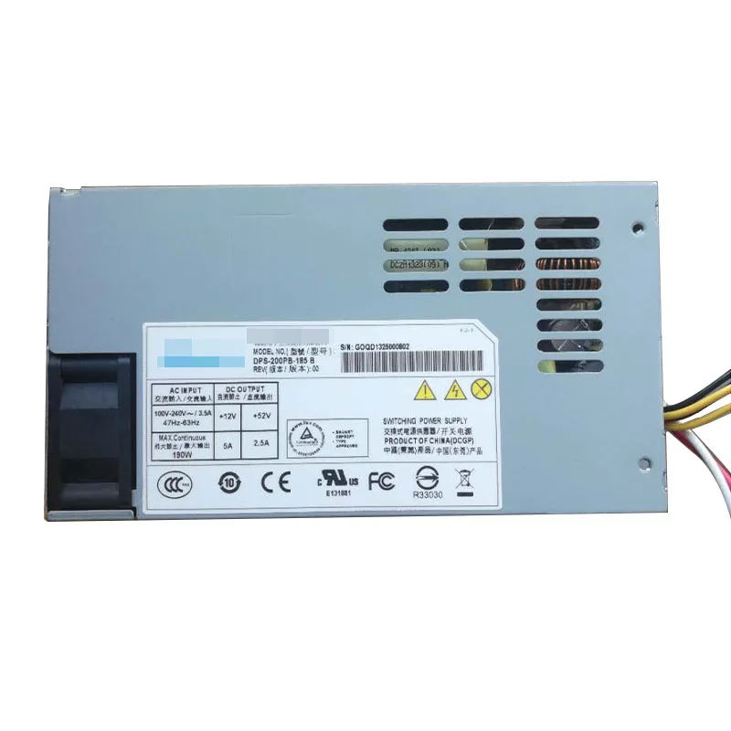 190W 100 240V Питание Для Delta DPS 200PB 185 B 3.5A 47 63 Гц постоянного тока + 52V 2.5A для Dahua POE DVR|Блоки
