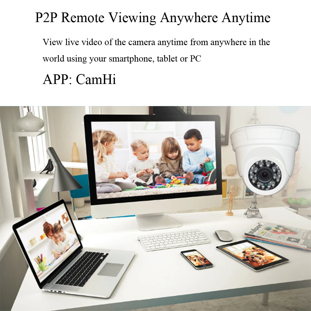 IP-камера видеонаблюдения 1080P 2 МП HD Micro SD/TF Onvif P2P | Безопасность и защита