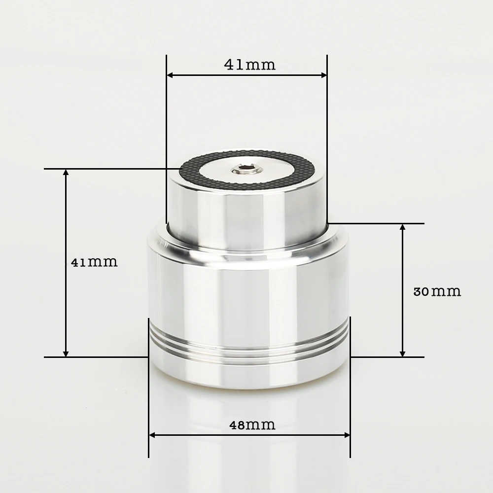구매 앰프 알루미늄 피트 D48 X H41 방음 스파이크 4 피스, 자기 부상 피트, HIFI 오디오 스탠드 매트