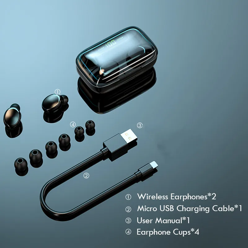 Оригинальный TWS беспроводной bluetooth 5 0 гарнитура спортивные наушники зарядная