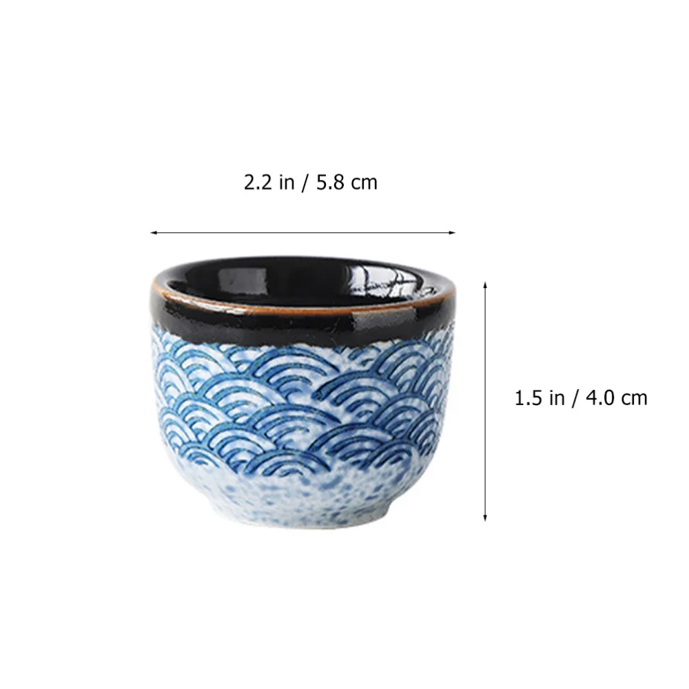 

2Pcs Exquisite Elegant Japanese Style Ceramics Sake Cups Sake Serving Cups