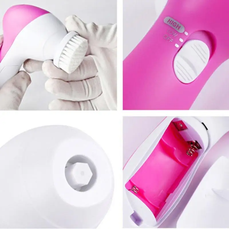 

2021 Electric Face Cleansing Brush Silicone Portable Facial Brush Deep Pore Cleansing Skin Massager Face Skin Care Tools