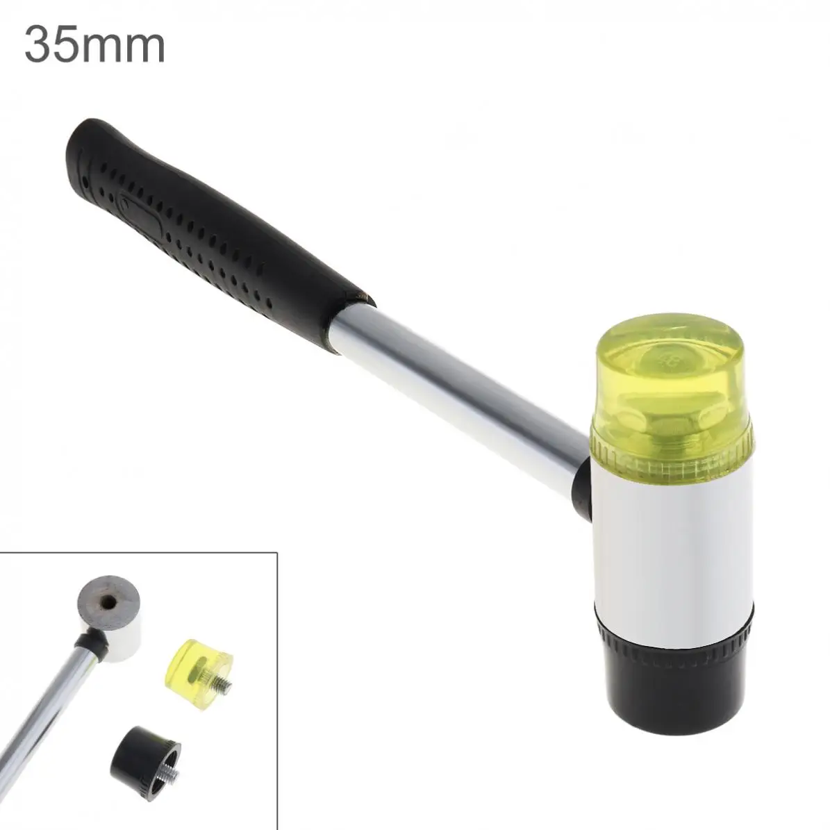 Резиновый молоток 35 мм двухсторонний для работы остекления окон нейлоновый с