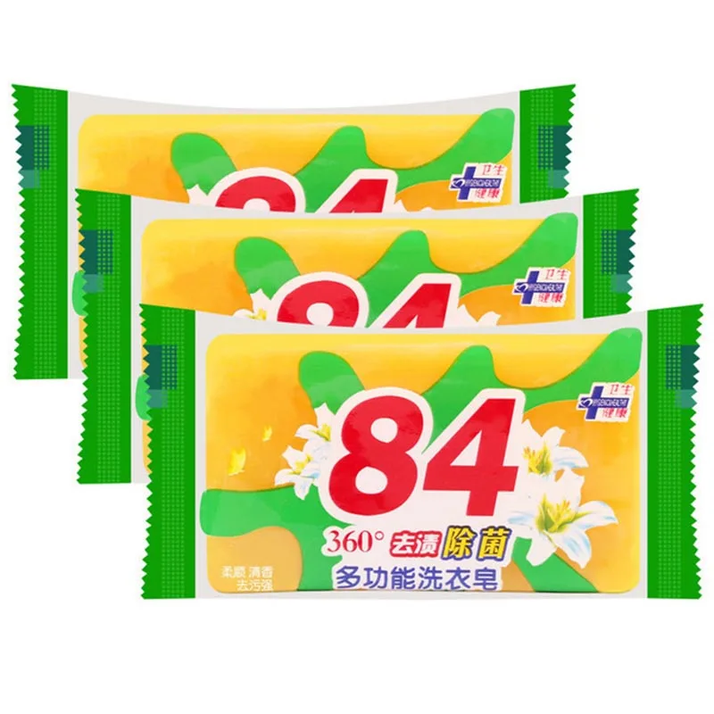 

Naturally 84 Laundry Soap Decontamination Stain Grease Removal Easy-rinsing Clothes Deep Cleaning Household Soaps WWO66