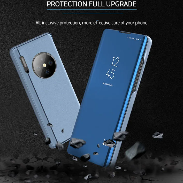 Твердый Чехол книжка для Huawei Mate 30 Pro Ультратонкий глянцевый ударопрочный