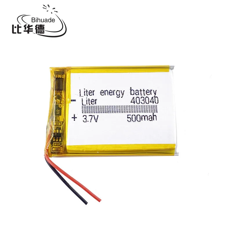 Литровая энергетическая батарея хорошего качества 3 7 в 500 мАч 403040 полимерная