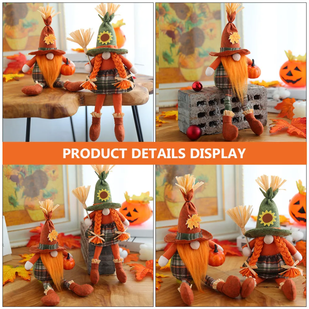 

Gnome Doll Decoration Adorable Partry Doll Adornment Funny Harvest Festival Gift