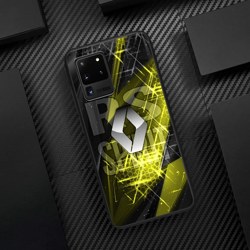 

Renault Logo Sport Car Phone Case Cover Hull For Samsung Galaxy S 6 7 8 9 10 e 20 Edge Note 8 9 10 Plus black Etui 3D Back