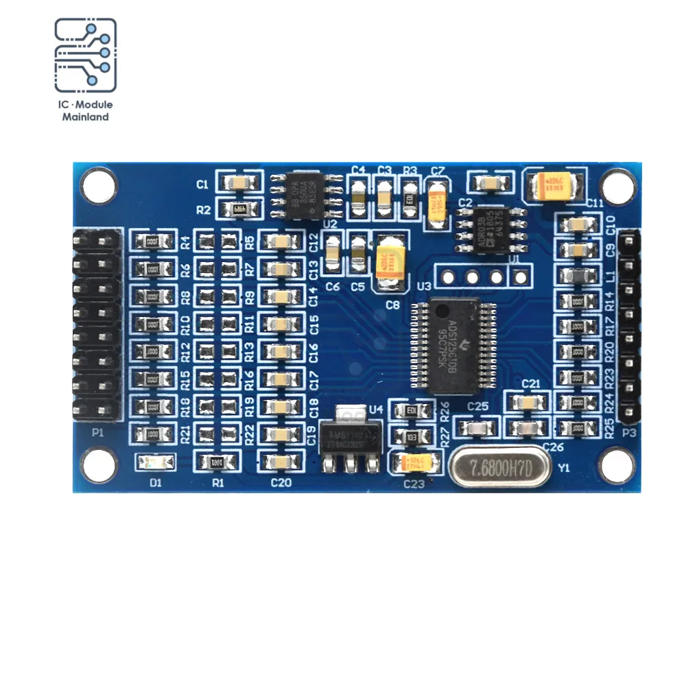 

ADS1256 24 бит 8-канальный модуль платы сбора данных ADC высокоточная карта сбора данных AD