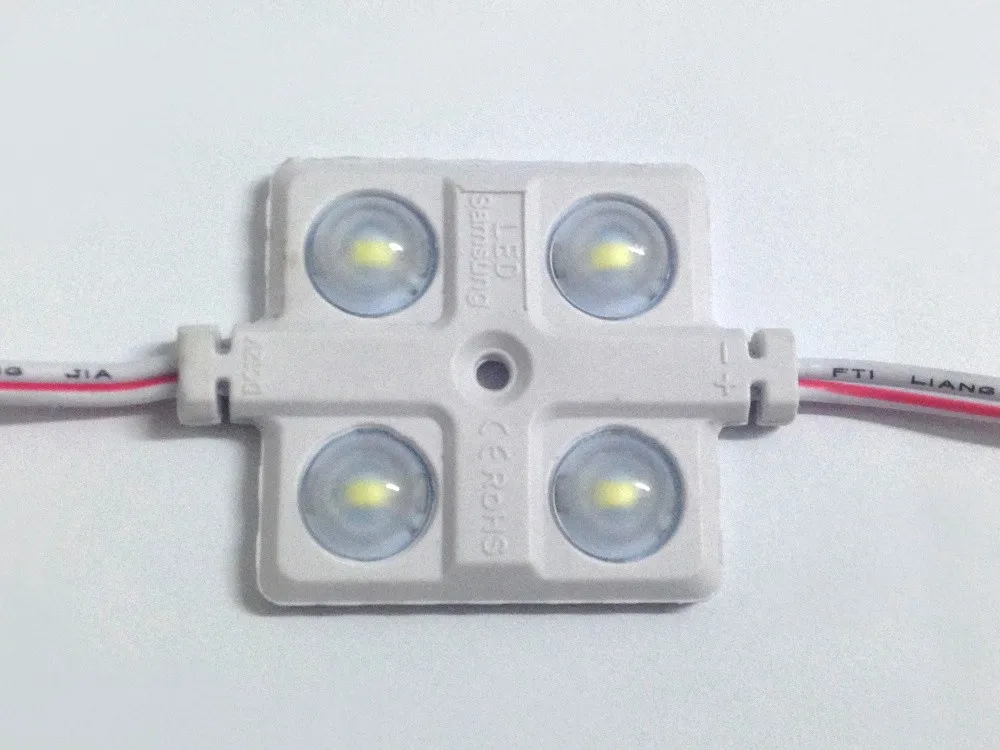 200 шт. водонепроницаемый белый 6000k DC12V 4LED SMD5730 модуль IP65 Светодиодный лайтбокса с