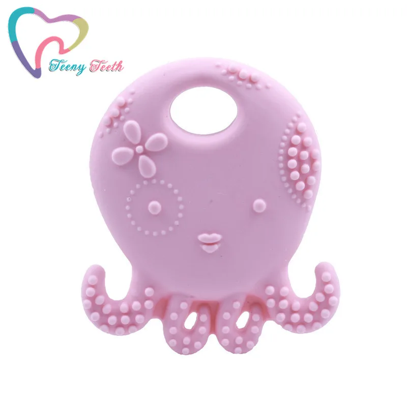 1 шт. силиконовая подвеска в виде осьминога без бисфенола|silicone pendant|silicone teether